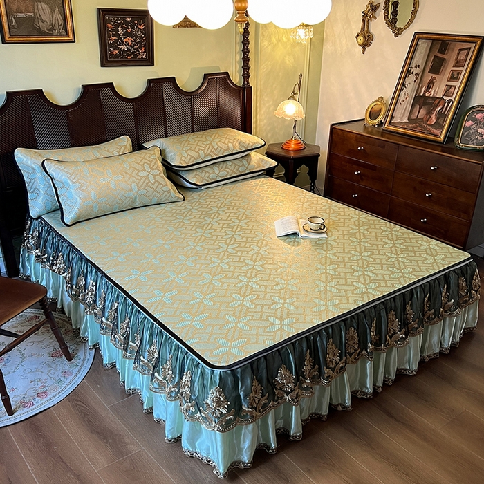 91家纺网 家纺一手货源 找家纺 网红馆2025新款夏日记忆 藤席（裙边可脱卸）卖价不得低于185元 艾绿