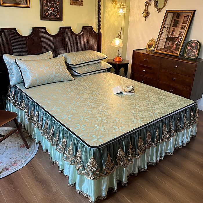 91家纺网 家纺一手货源 找家纺 网红馆2025新款夏日记忆 藤席（裙边可脱卸）卖价不得低于185元 艾绿