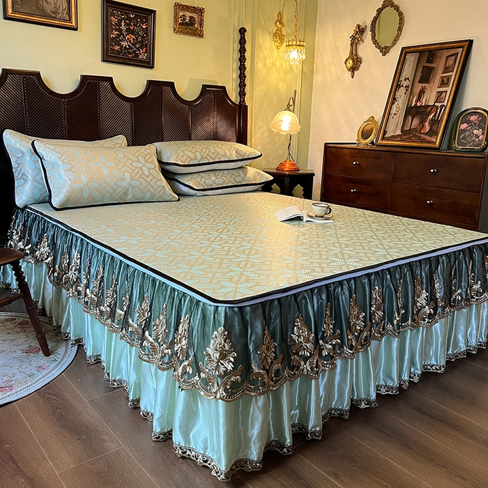 91家纺网 家纺一手货源 找家纺 网红馆2025新款夏日记忆 藤席（裙边可脱卸）卖价不得低于185元 艾绿