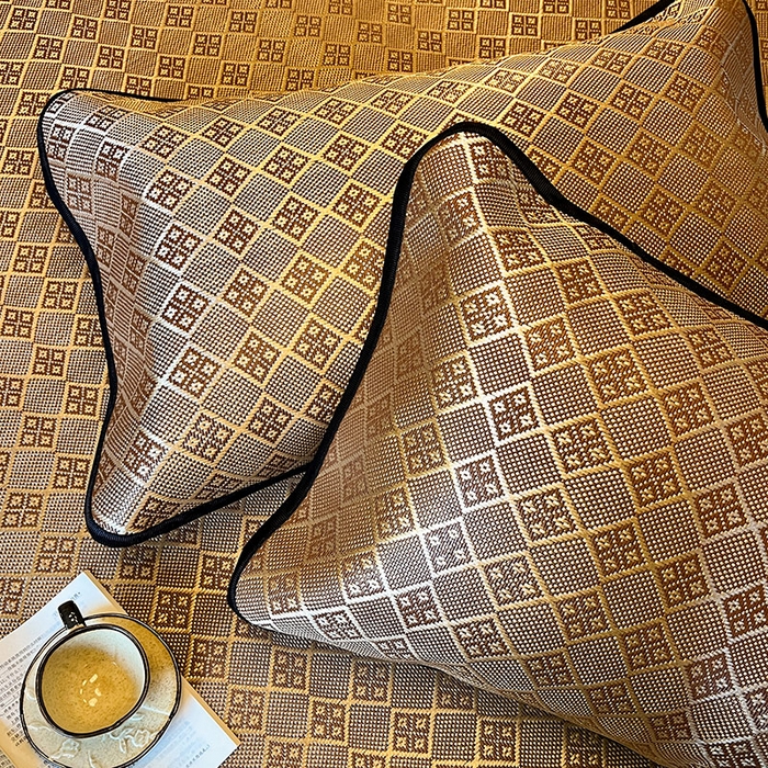 91家纺网 家纺一手货源 找家纺 网红馆2025新款夏日记忆 藤席（裙边可脱卸）卖价不得低于185元 茶色