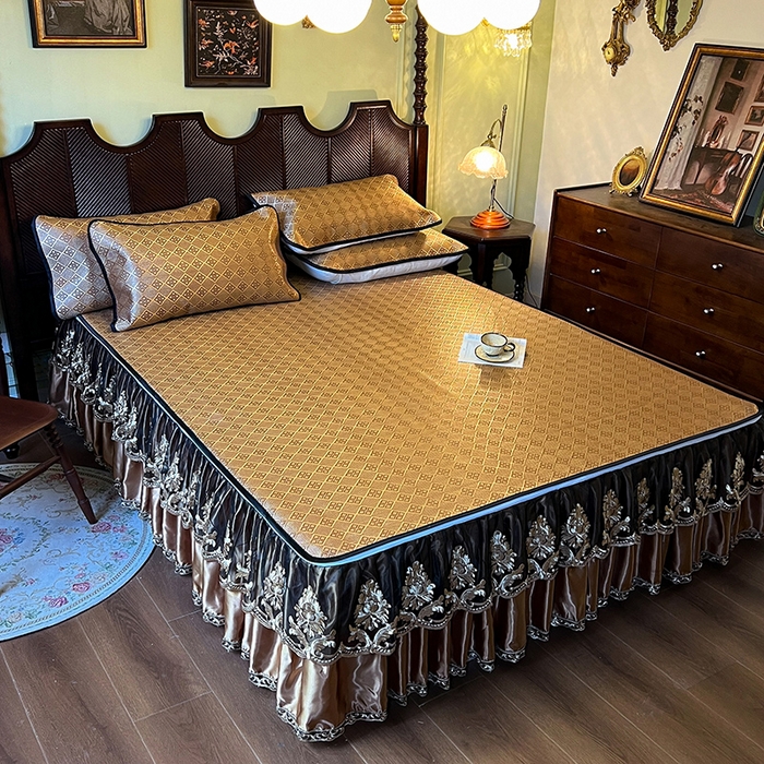 91家纺网 家纺一手货源 找家纺 网红馆2025新款夏日记忆 藤席（裙边可脱卸）卖价不得低于185元 茶色