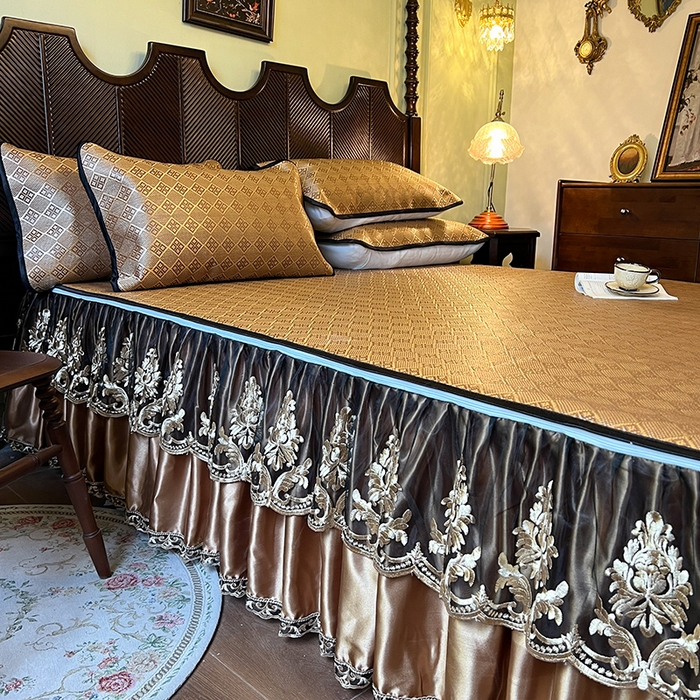 91家纺网 家纺一手货源 找家纺 网红馆2025新款夏日记忆 藤席（裙边可脱卸）卖价不得低于185元 茶色