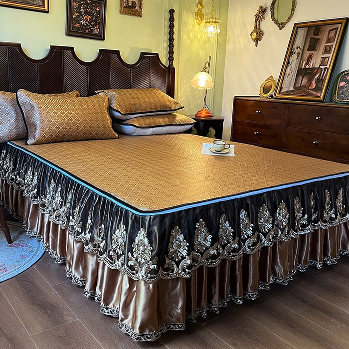 91家纺网 家纺一手货源 找家纺 网红馆2025新款夏日记忆 藤席（裙边可脱卸）卖价不得低于185元 茶色