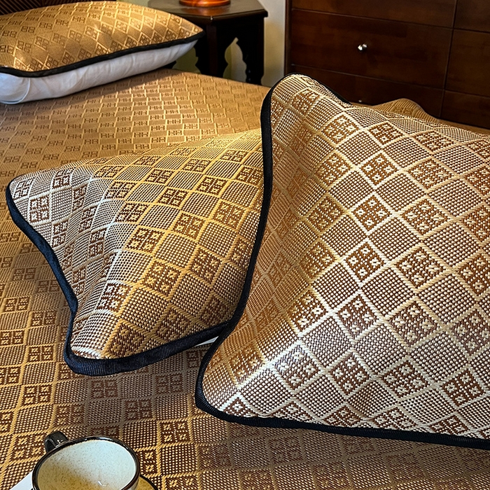 91家纺网 家纺一手货源 找家纺 网红馆2025新款夏日记忆 藤席（裙边可脱卸）卖价不得低于185元 茶色