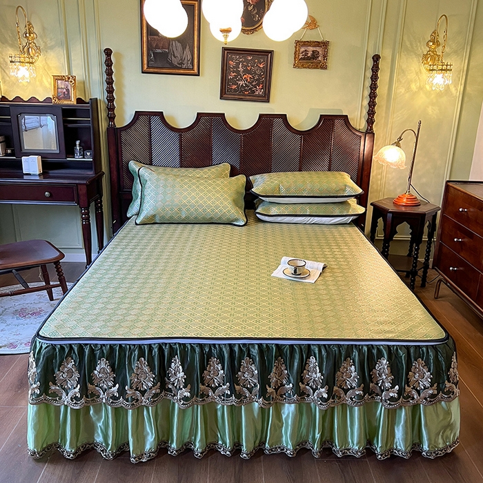 网红馆2025新款夏日记忆 藤席（裙边可脱卸）卖价不得低于185元 葱绿