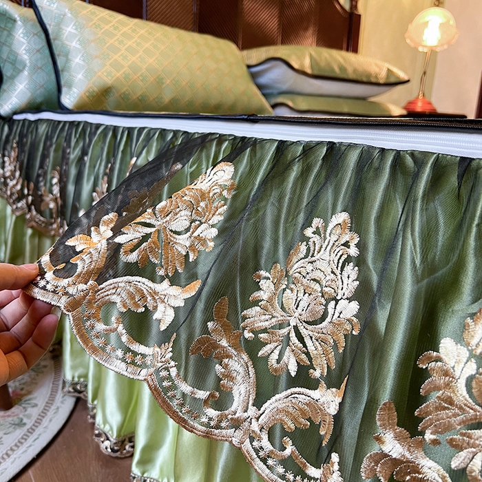 91家纺网 家纺一手货源 找家纺 网红馆2025新款夏日记忆 藤席（裙边可脱卸）卖价不得低于185元 葱绿