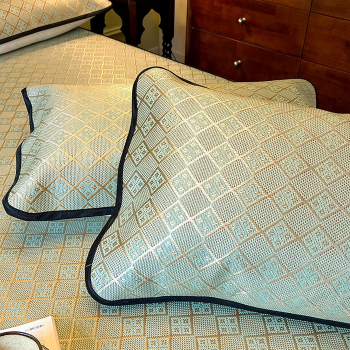 91家纺网 家纺一手货源 找家纺 网红馆2025新款夏日记忆 藤席（裙边可脱卸）卖价不得低于185元 豆青