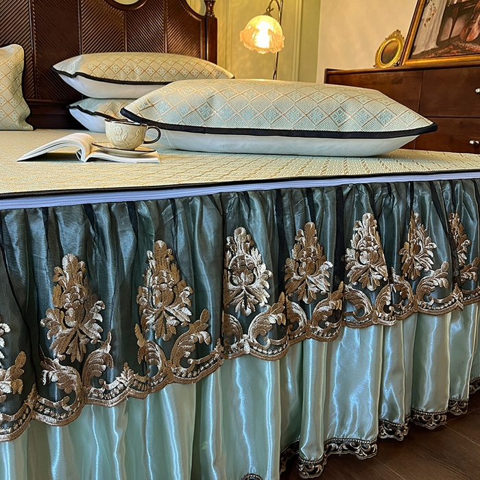 91家纺网 家纺一手货源 找家纺 网红馆2025新款夏日记忆 藤席（裙边可脱卸）卖价不得低于185元 豆青