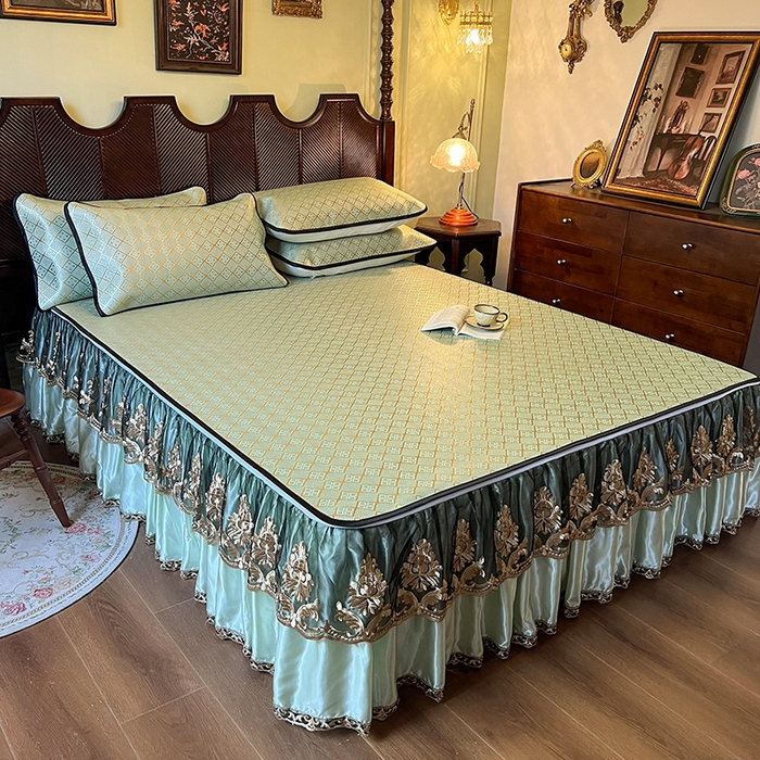 91家纺网 家纺一手货源 找家纺 网红馆2025新款夏日记忆 藤席（裙边可脱卸）卖价不得低于185元 豆青