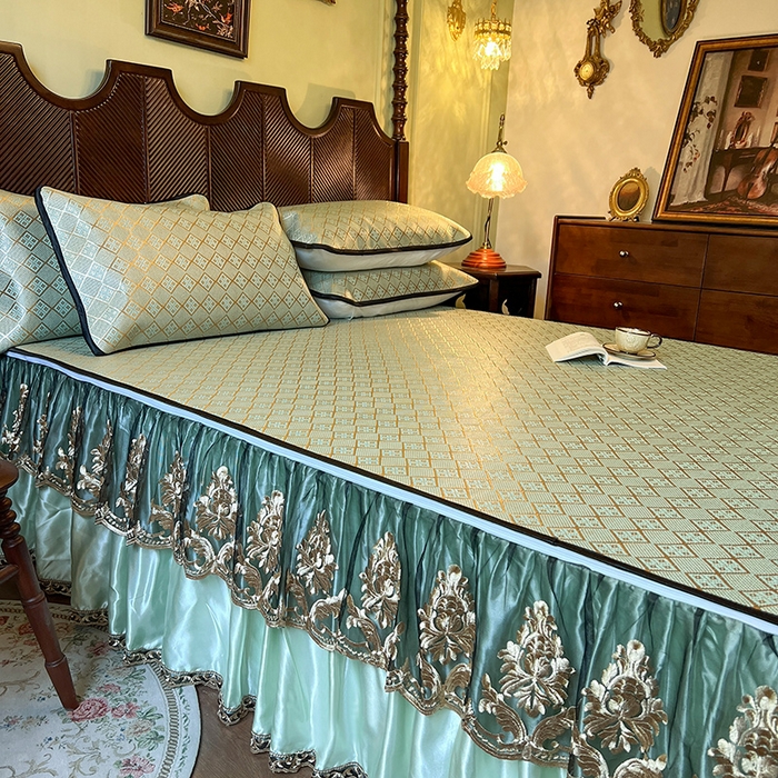 91家纺网 家纺一手货源 找家纺 网红馆2025新款夏日记忆 藤席（裙边可脱卸）卖价不得低于185元 豆青