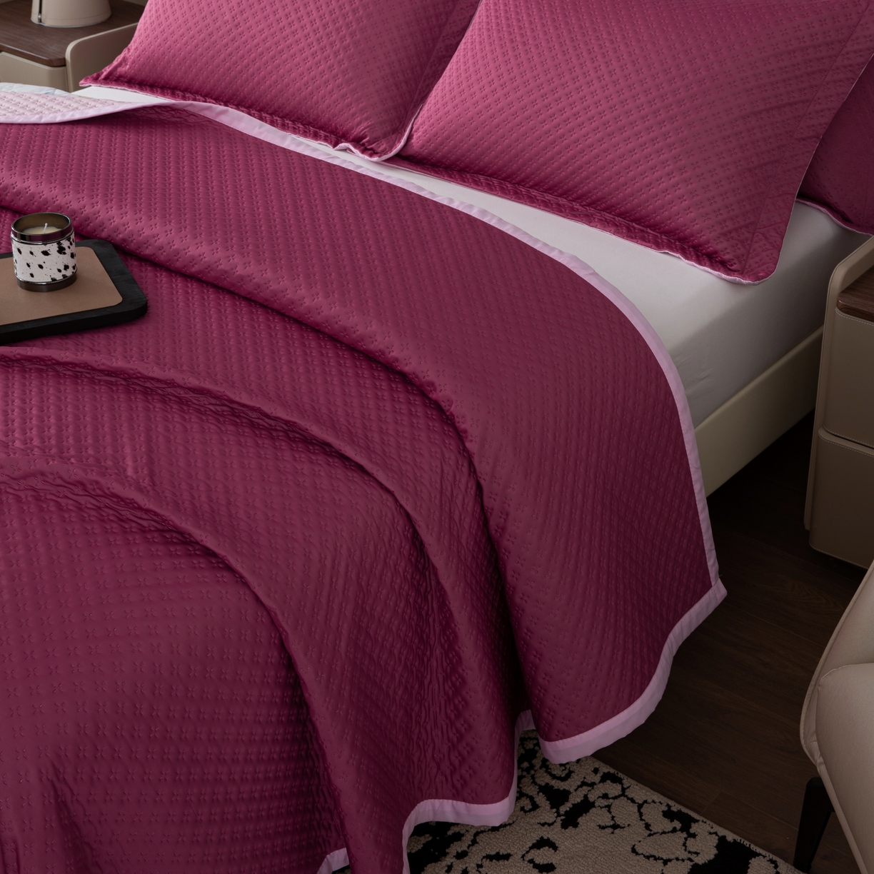 91家纺网 家纺一手货源 找家纺 （总）暖居家居 2025新款凉感丝床单四件套