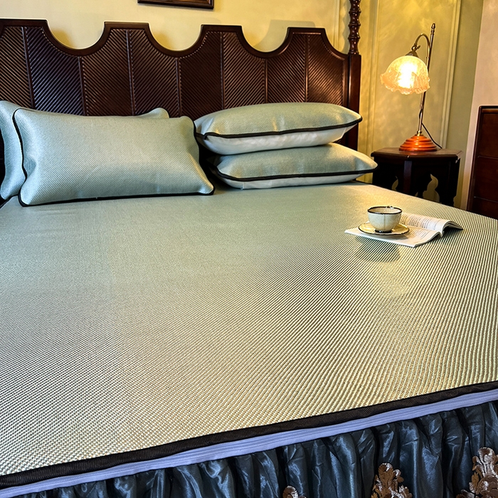 91家纺网 家纺一手货源 找家纺 网红馆2025新款夏日记忆 藤席（裙边可脱卸）卖价不得低于185元 荷绿