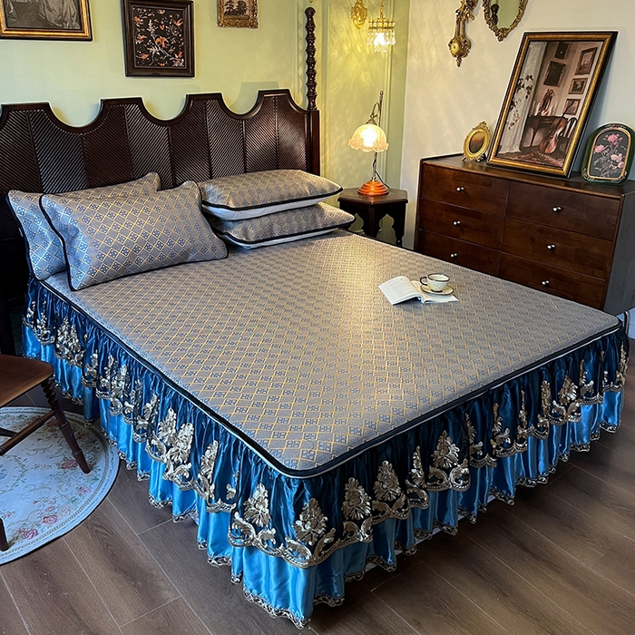 91家纺网 家纺一手货源 找家纺 网红馆2025新款夏日记忆 藤席（裙边可脱卸）卖价不得低于185元 花青