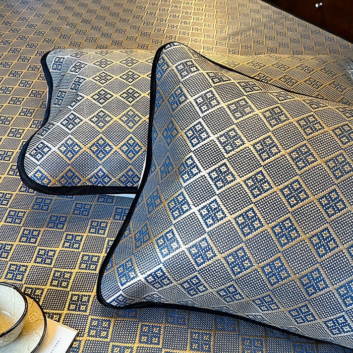 91家纺网 家纺一手货源 找家纺 网红馆2025新款夏日记忆 藤席（裙边可脱卸）卖价不得低于185元 花青