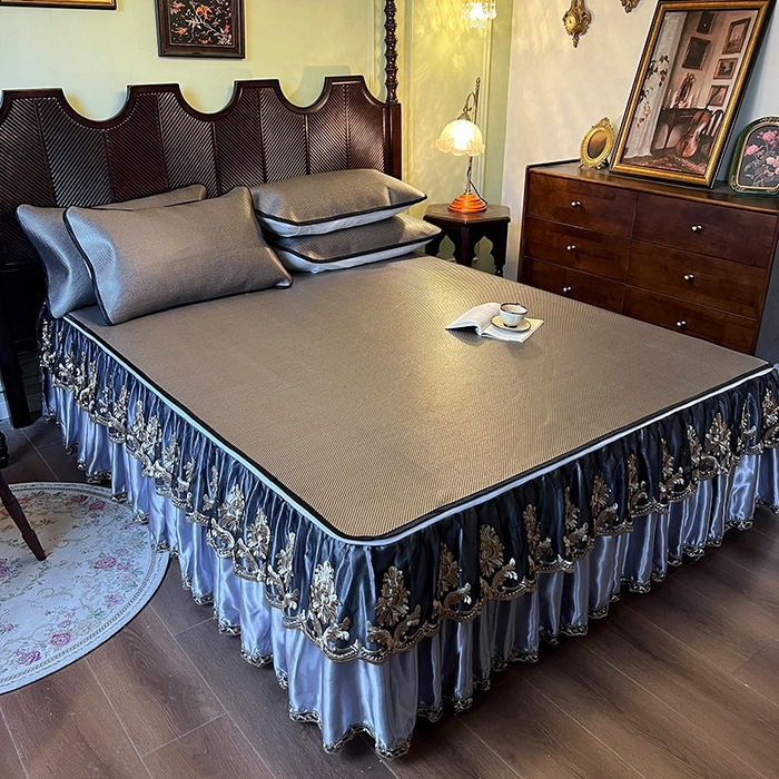 91家纺网 家纺一手货源 找家纺 网红馆2025新款夏日记忆 藤席（裙边可脱卸）卖价不得低于185元 灰咖