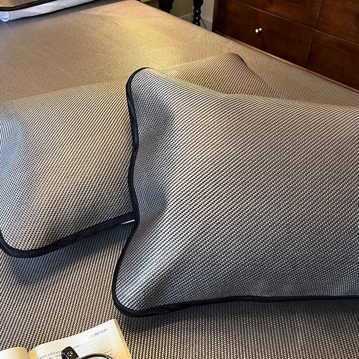 91家纺网 家纺一手货源 找家纺 网红馆2025新款夏日记忆 藤席（裙边可脱卸）卖价不得低于185元 灰咖