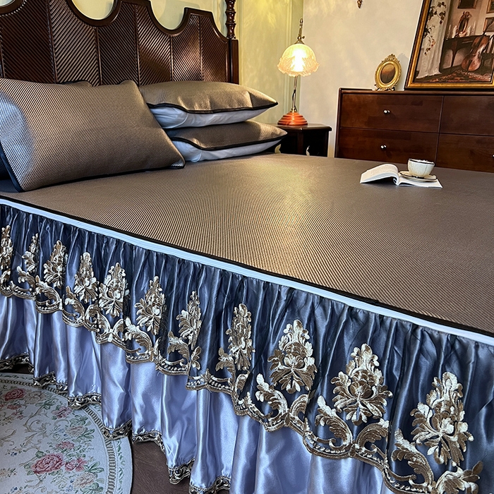 91家纺网 家纺一手货源 找家纺 网红馆2025新款夏日记忆 藤席（裙边可脱卸）卖价不得低于185元 灰咖