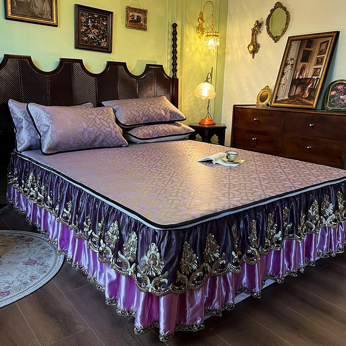 91家纺网 家纺一手货源 找家纺 网红馆2025新款夏日记忆 藤席（裙边可脱卸）卖价不得低于185元 莲红