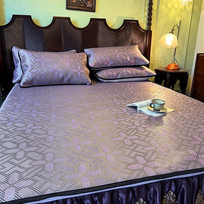 91家纺网 家纺一手货源 找家纺 网红馆2025新款夏日记忆 藤席（裙边可脱卸）卖价不得低于185元 莲红