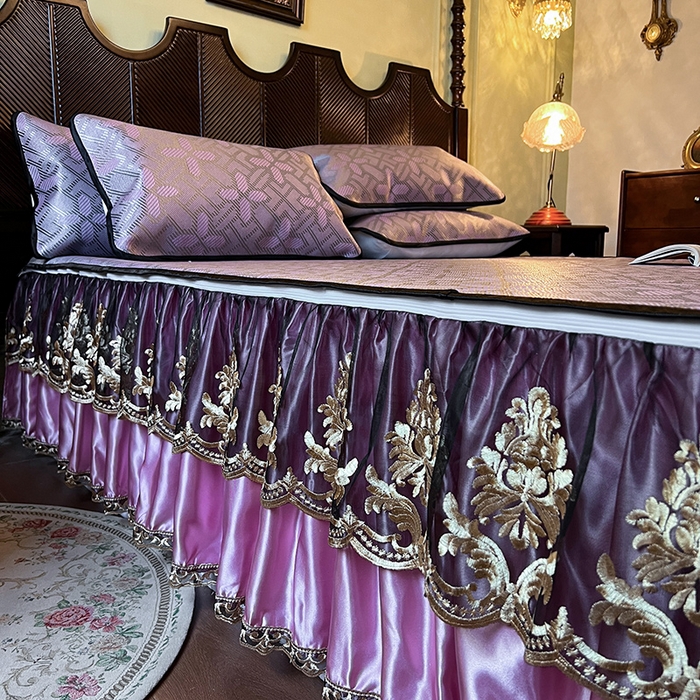 91家纺网 家纺一手货源 找家纺 网红馆2025新款夏日记忆 藤席（裙边可脱卸）卖价不得低于185元 莲红