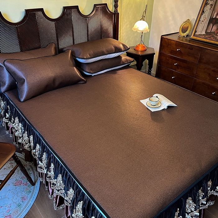 91家纺网 家纺一手货源 找家纺 网红馆2025新款夏日记忆 藤席（裙边可脱卸）卖价不得低于185元 深咖