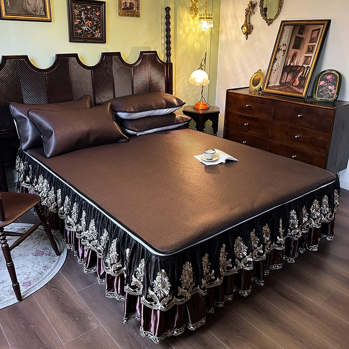 91家纺网 家纺一手货源 找家纺 网红馆2025新款夏日记忆 藤席（裙边可脱卸）卖价不得低于185元 深咖