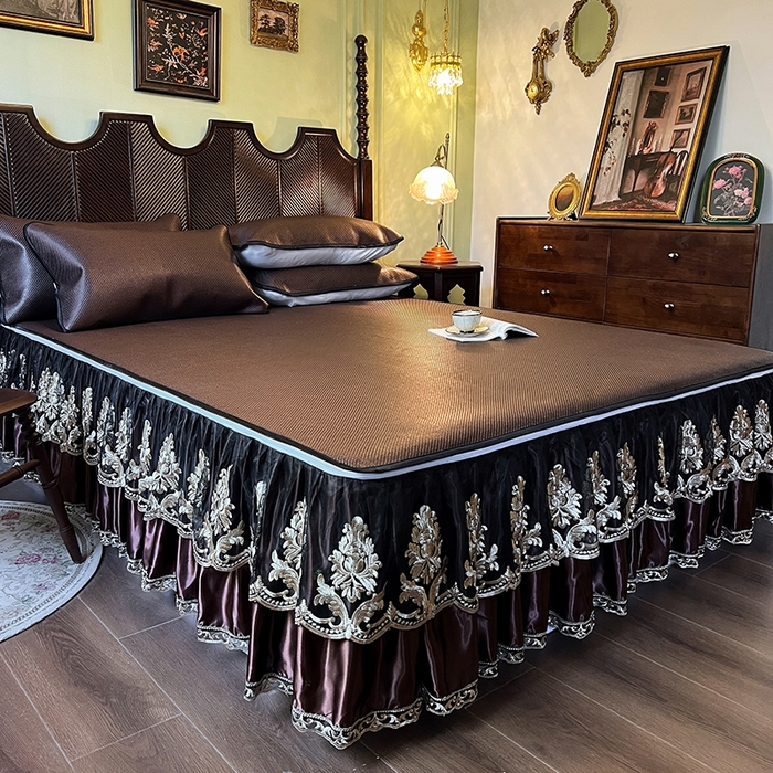 91家纺网 家纺一手货源 找家纺 网红馆2025新款夏日记忆 藤席（裙边可脱卸）卖价不得低于185元 深咖