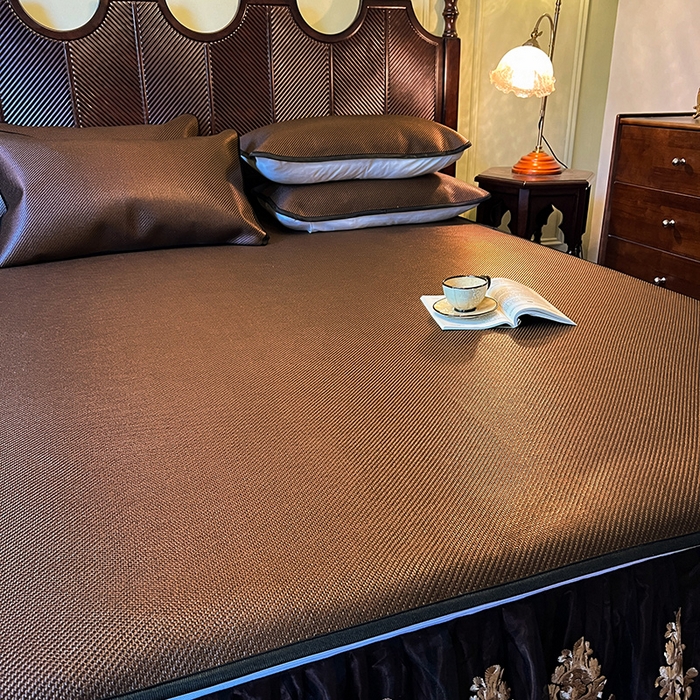 91家纺网 家纺一手货源 找家纺 网红馆2025新款夏日记忆 藤席（裙边可脱卸）卖价不得低于185元 深咖