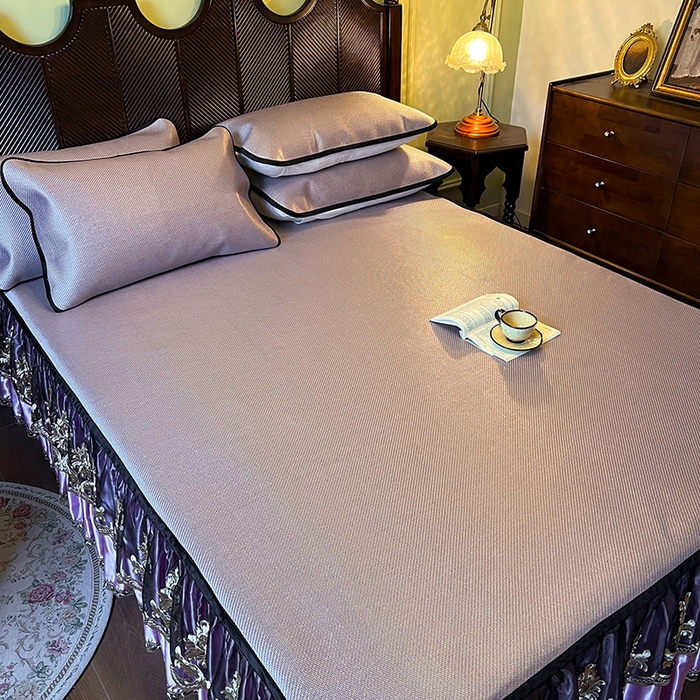 91家纺网 家纺一手货源 找家纺 网红馆2025新款夏日记忆 藤席（裙边可脱卸）卖价不得低于185元 烟粉