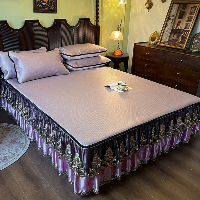 91家纺网 家纺一手货源 找家纺 网红馆2025新款夏日记忆 藤席（裙边可脱卸）卖价不得低于185元 烟粉