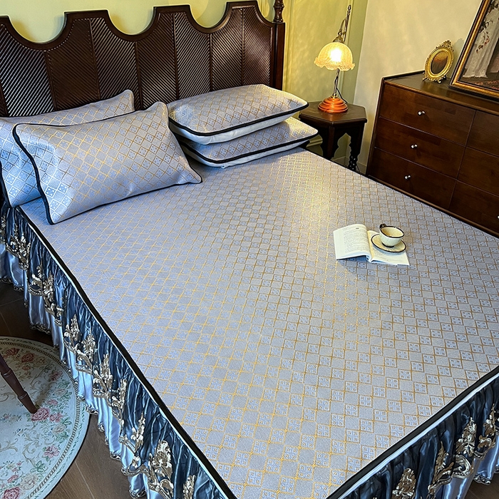 91家纺网 家纺一手货源 找家纺 网红馆2025新款夏日记忆 藤席（裙边可脱卸）卖价不得低于185元 烟色