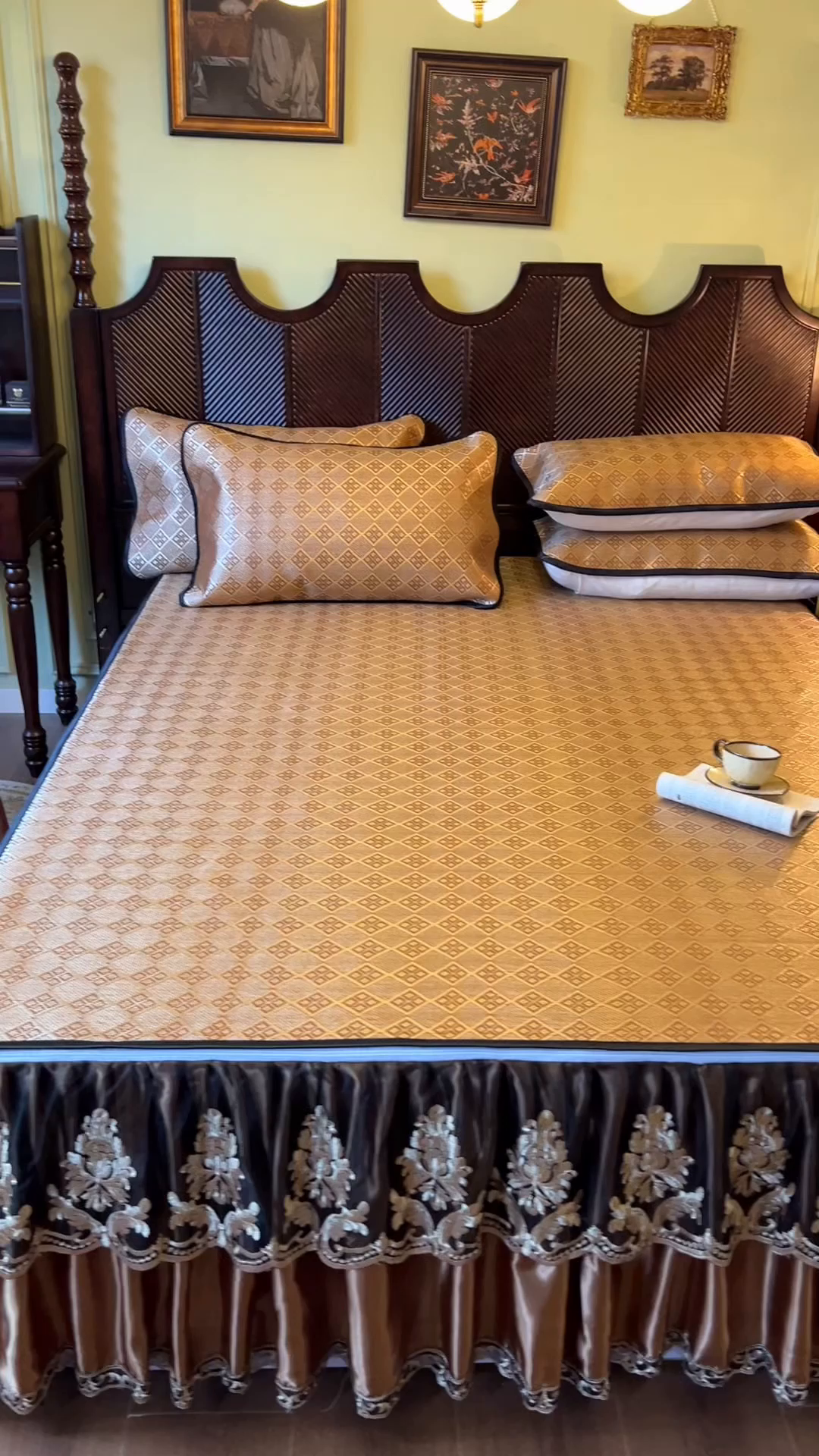 91家纺网 家纺一手货源 找家纺 网红馆2025新款夏日记忆 藤席（裙边可脱卸）卖价不得低于185元 茶色