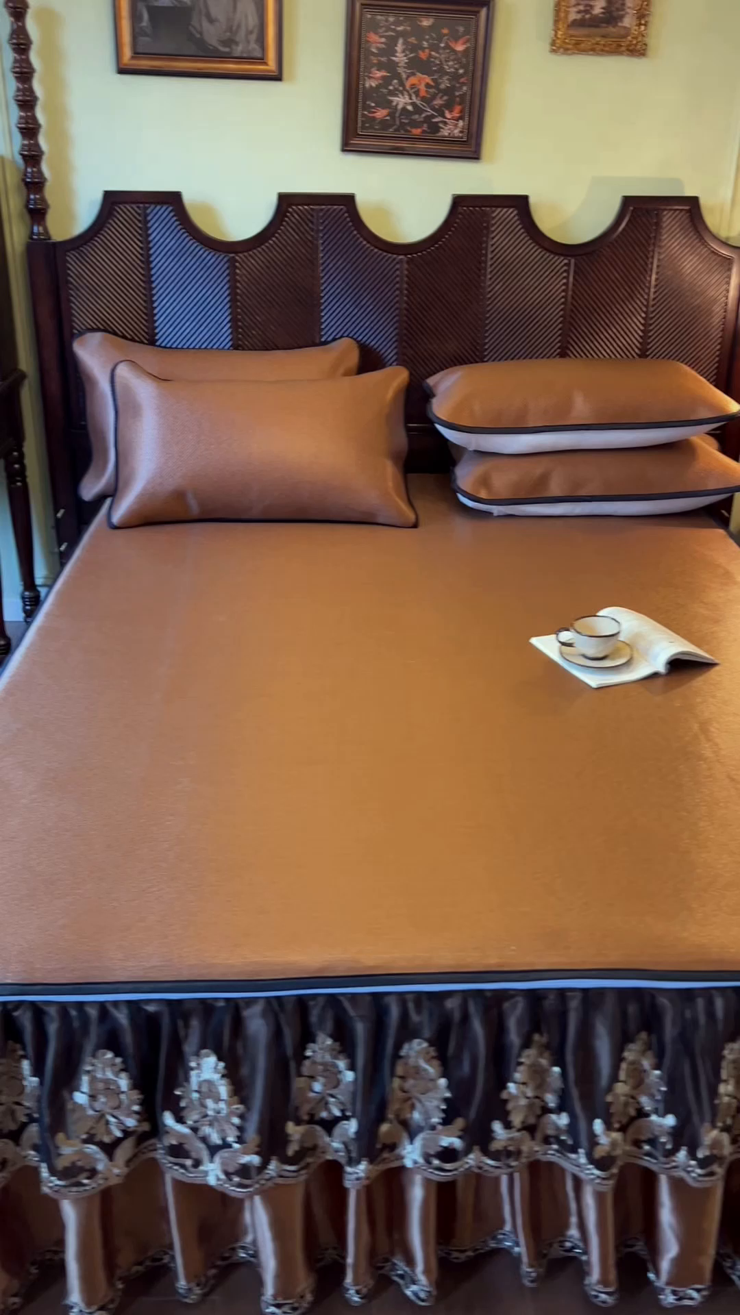 91家纺网 家纺一手货源 找家纺 网红馆2025新款夏日记忆 藤席（裙边可脱卸）卖价不得低于185元 栗棕