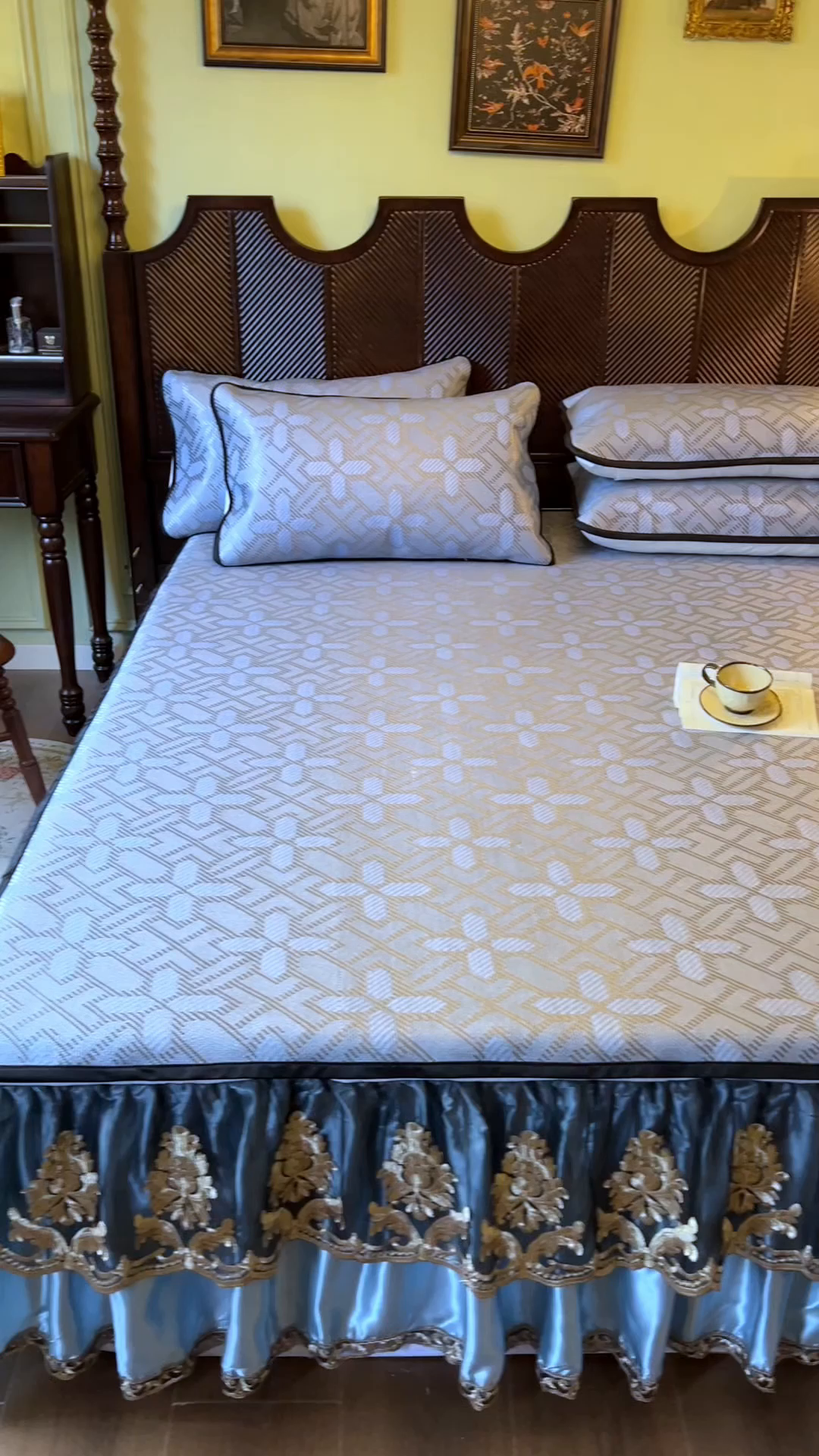 91家纺网 家纺一手货源 找家纺 网红馆2025新款夏日记忆 藤席（裙边可脱卸）卖价不得低于185元 雾清