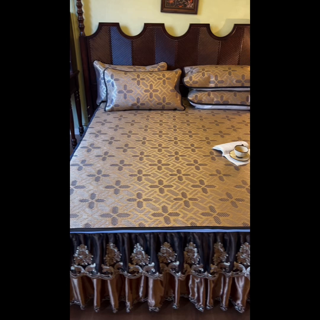 91家纺网 家纺一手货源 找家纺 网红馆2025新款夏日记忆 藤席（裙边可脱卸）卖价不得低于185元 夏巧