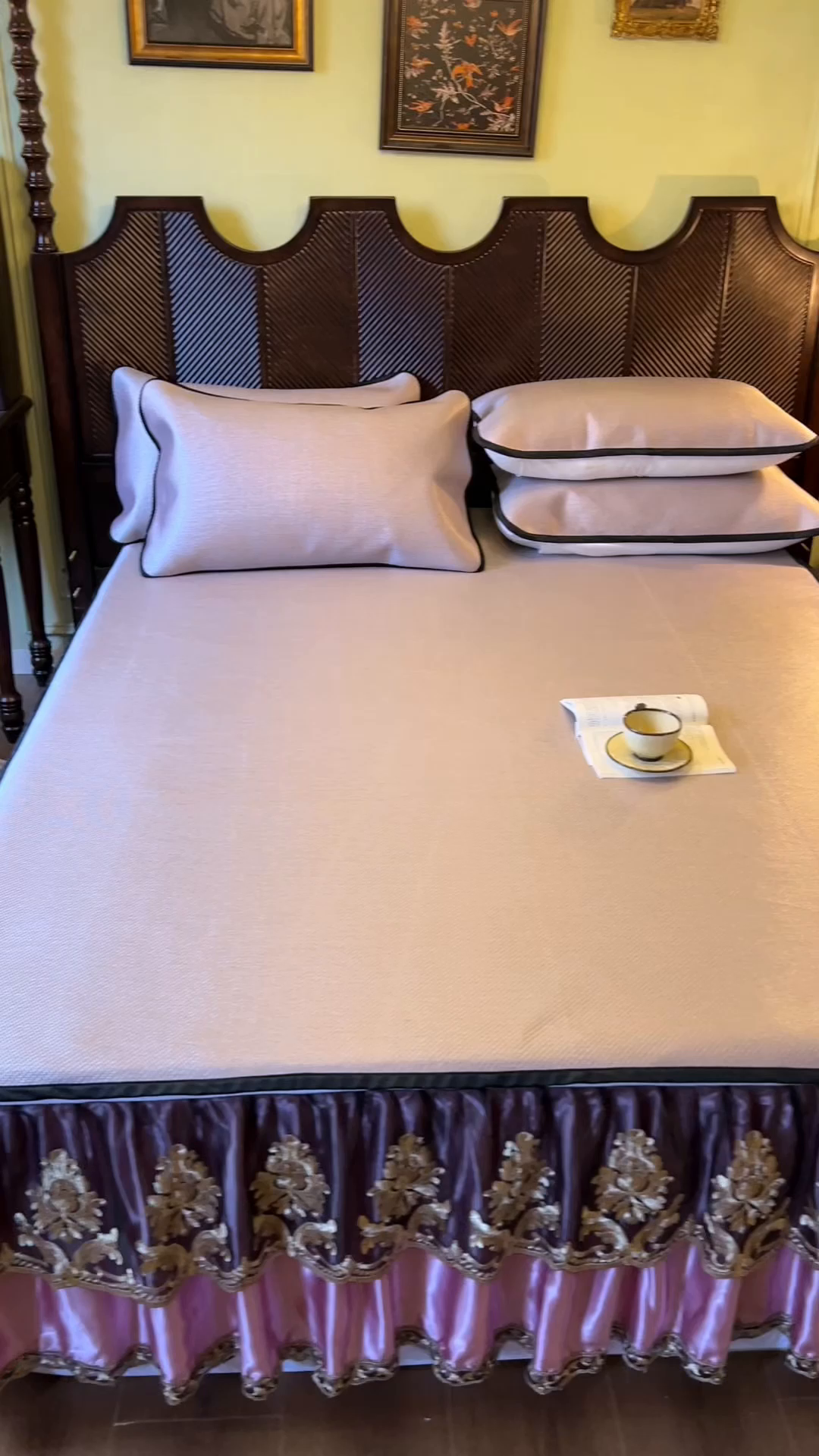 91家纺网 家纺一手货源 找家纺 网红馆2025新款夏日记忆 藤席（裙边可脱卸）卖价不得低于185元 烟粉