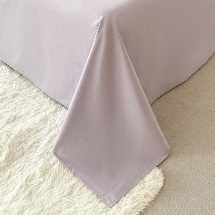 91家纺网 家纺一手货源 找家纺 2025新款小清新全棉纯棉四件套-若溪 霞光紫