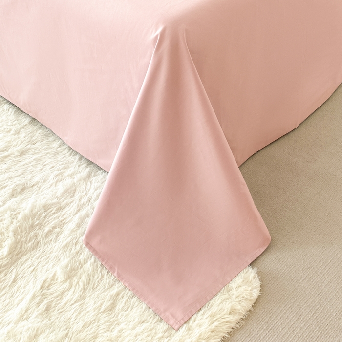 91家纺网 家纺一手货源 找家纺 2025新款小清新全棉纯棉四件套-若溪 杏花粉