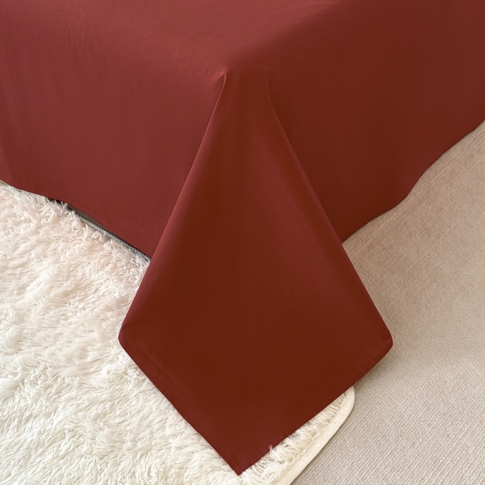 91家纺网 家纺一手货源 找家纺 2025新款小清新全棉纯棉四件套-若溪 雪山粉