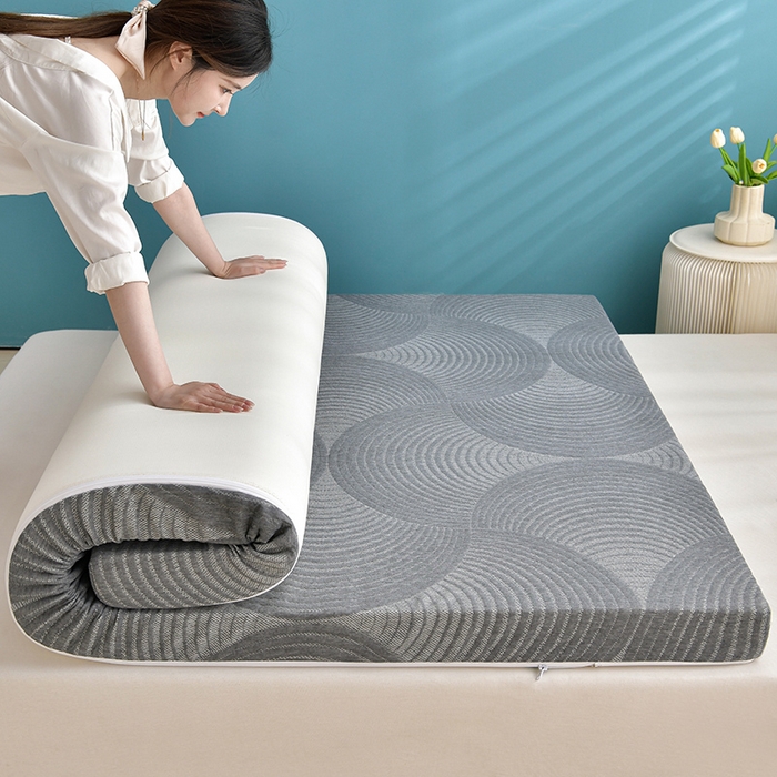 张先生床垫2025新款加厚亲肤针织海绵记忆床垫 罗曼灰