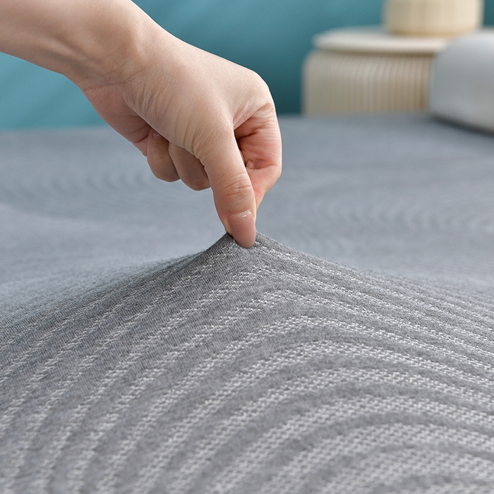 91家纺网 家纺一手货源 找家纺 张先生床垫2025新款加厚亲肤针织海绵记忆床垫 罗曼灰