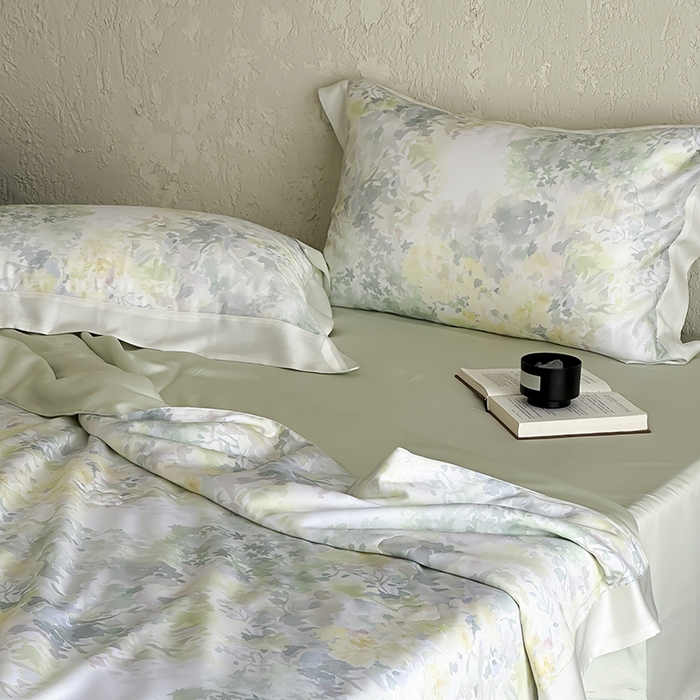 91家纺网 家纺一手货源 找家纺 张公子婚庆馆 2025新款天丝数码印花夏被四件套-玫丽花田系列【控价:不低于单夏被268/288 夏被四件套368/388】 知夏