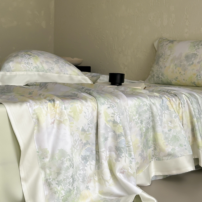 91家纺网 家纺一手货源 找家纺 张公子婚庆馆 2025新款天丝数码印花夏被四件套-玫丽花田系列【控价:不低于单夏被268/288 夏被四件套368/388】 知夏