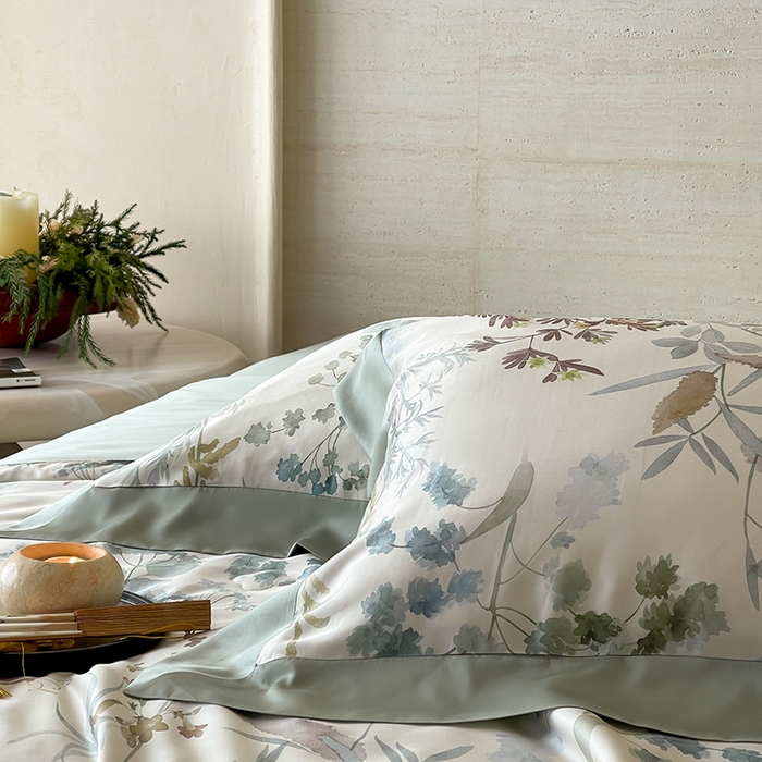 91家纺网 家纺一手货源 找家纺 张公子婚庆馆 2025新款天丝数码印花夏被四件套-花间束影系列【控价；不低于单夏被268/288 夏被四件套368/388】 观夏