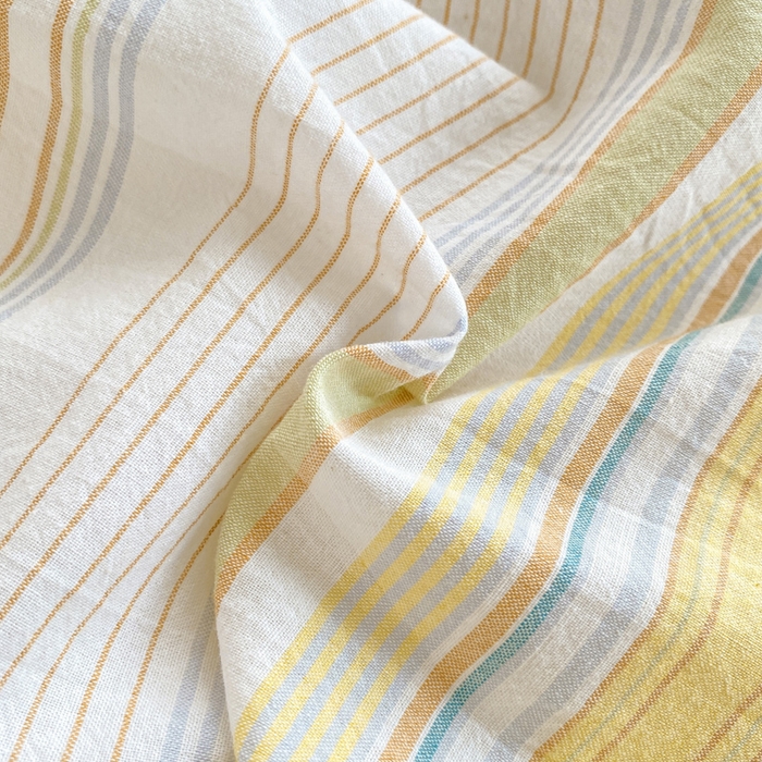 91家纺网 家纺一手货源 找家纺 恋人优选 2025新款条纹全棉纯棉水洗系列四件套 西蒙-黄