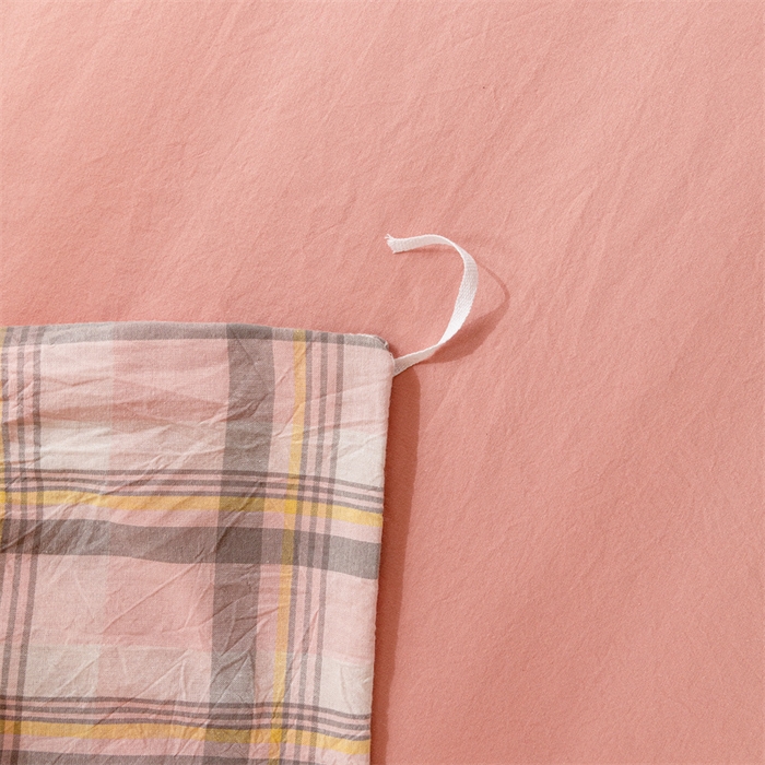 91家纺网 家纺一手货源 找家纺 恋人优选 2025新款A类全棉纯棉水洗棉系列(AB版)单被套 被套单件 莫妮粉+脏粉(AB版)