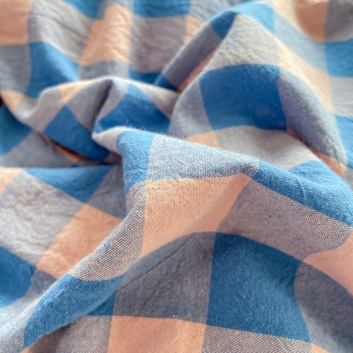 91家纺网 家纺一手货源 找家纺 恋人优选 2025新款A类全棉纯棉水洗棉系列(AB版)四件套 蓝玉格(AB版)