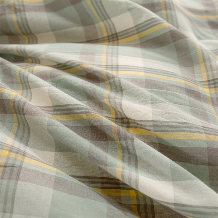 91家纺网 家纺一手货源 找家纺 恋人优选 2025新款A类全棉纯棉水洗棉系列(AB版)四件套 莫妮绿+浅兰(AB版)