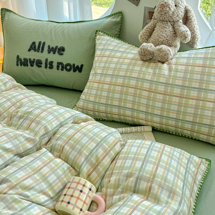 91家纺网 家纺一手货源 找家纺 恋佳居 2026新款A类全棉有氧双层纱印花毛巾绣贝壳边四件套 第五大道