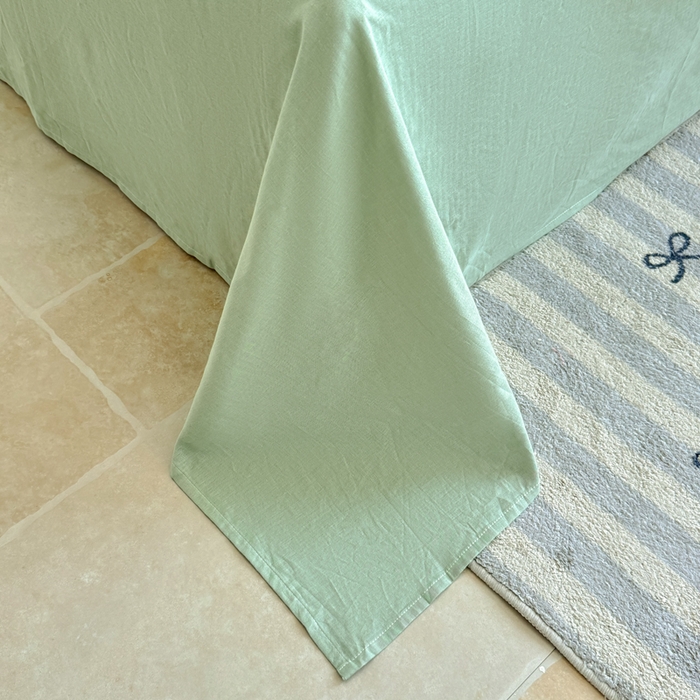 91家纺网 家纺一手货源 找家纺 恋佳居 2026新款A类全棉有氧双层纱印花毛巾绣贝壳边四件套 第五大道